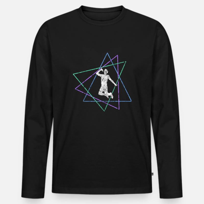 Singen - Männer Premium Bio Langarmshirt - Schwarz