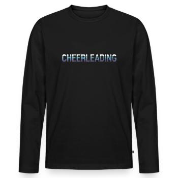 Cheerleading - Männer Premium Bio Langarmshirt - Schwarz - Vorne - Nico (187cm)