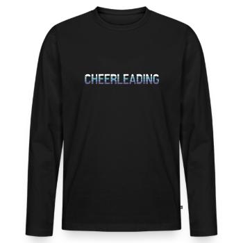 Cheerleading - Männer Premium Bio Langarmshirt - Schwarz - Vorne - Nico (187cm)