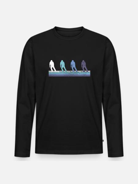 Planche à neige - T-shirt manches longues Premium bio Homme - noir