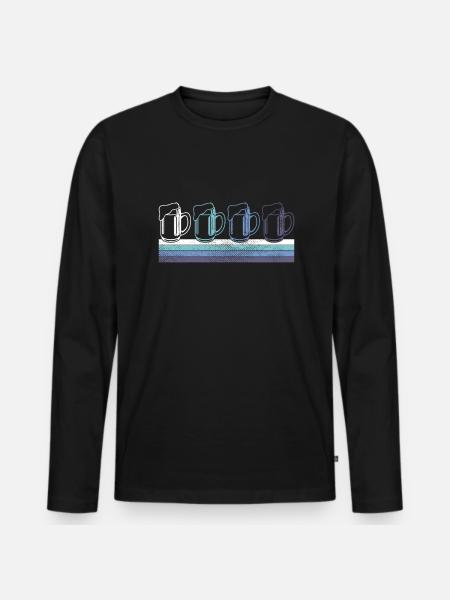 Beer - Men's Premium Organic Long Sleeve Shirt - black