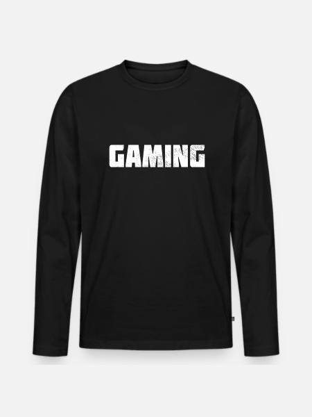 Jeu - T-shirt manches longues Premium bio Homme - noir