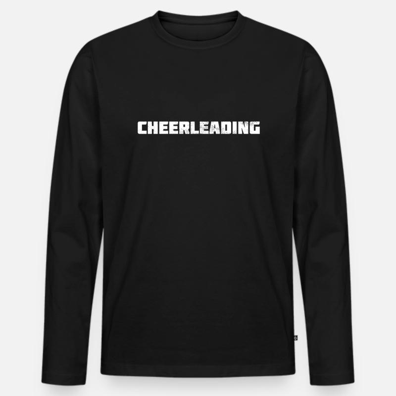 Cheerleading - Männer Premium Bio Langarmshirt - Schwarz