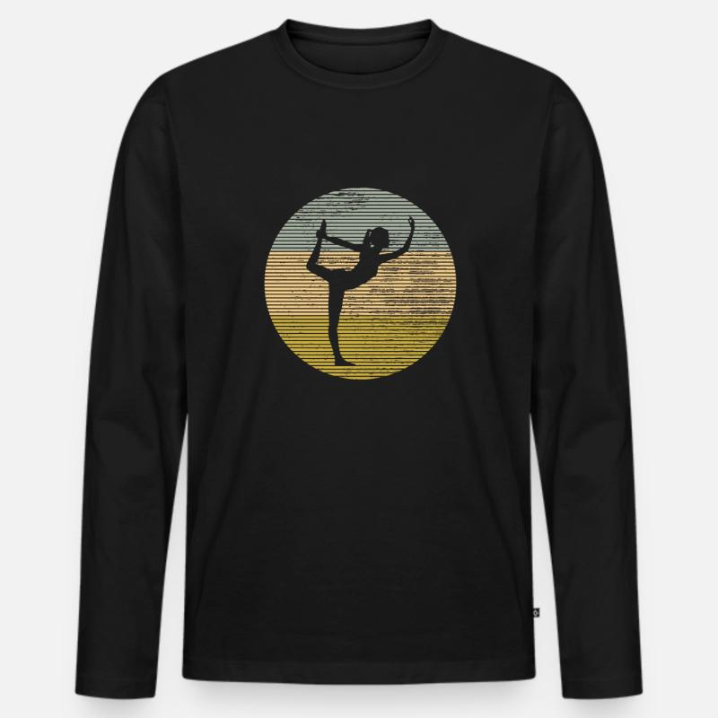 Tanzen - Männer Premium Bio Langarmshirt - Schwarz