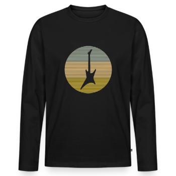 Jupe - T-shirt manches longues Premium bio Homme - noir - Devant - Nico (187cm)
