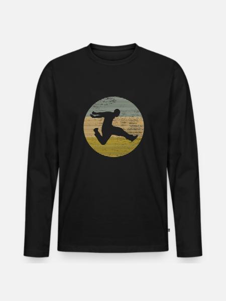 Parkour - Men's Premium Organic Long Sleeve Shirt - black