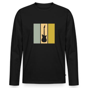 Jupe - T-shirt manches longues Premium bio Homme - noir - Devant - Nico (187cm)