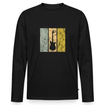 Jupe - T-shirt manches longues Premium bio Homme - noir - Devant - Nico (187cm)