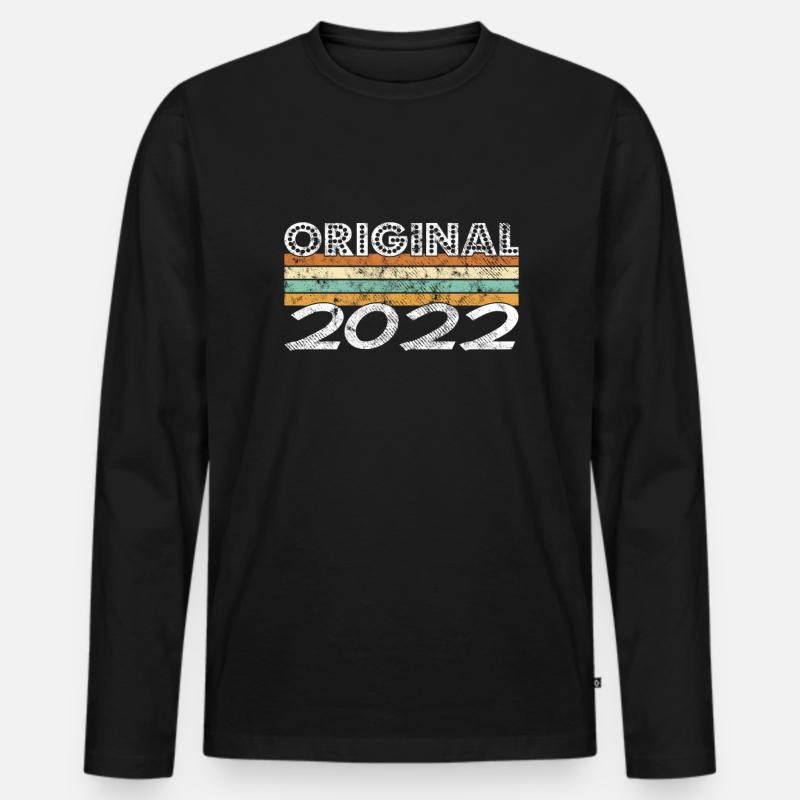 Limited Edition 2022 - Männer Premium Bio Langarmshirt - Schwarz