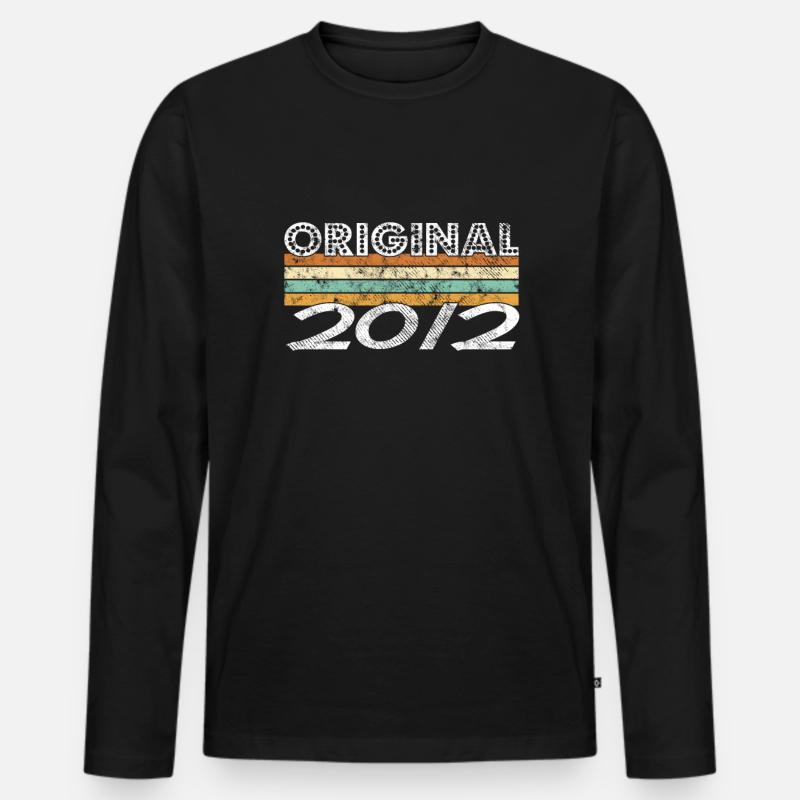 Limited Edition 2012 - Männer Premium Bio Langarmshirt - Schwarz