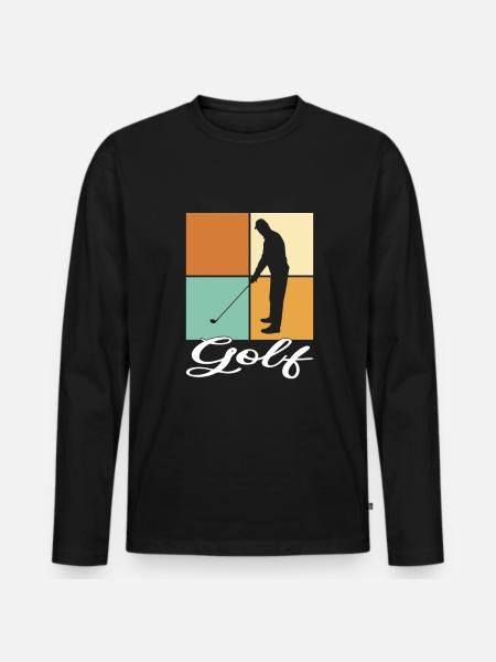 Gulf - Men's Premium Organic Long Sleeve Shirt - black