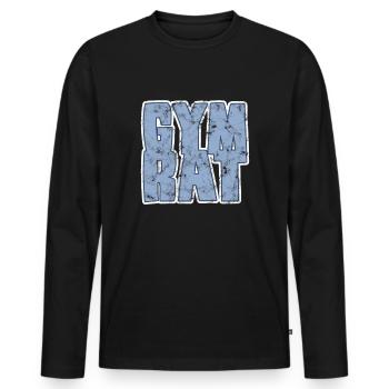 Conseil du gymnase - T-shirt manches longues Premium bio Homme - noir - Devant - Nico (187cm)