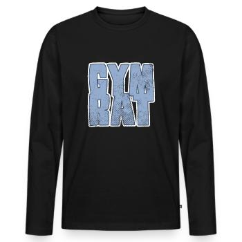 Conseil du gymnase - T-shirt manches longues Premium bio Homme - noir - Devant - Nico (187cm)