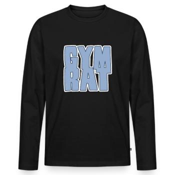 Conseil du gymnase - T-shirt manches longues Premium bio Homme - noir - Devant - Nico (187cm)
