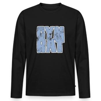 Conseil du gymnase - T-shirt manches longues Premium bio Homme - noir - Devant - Nico (187cm)