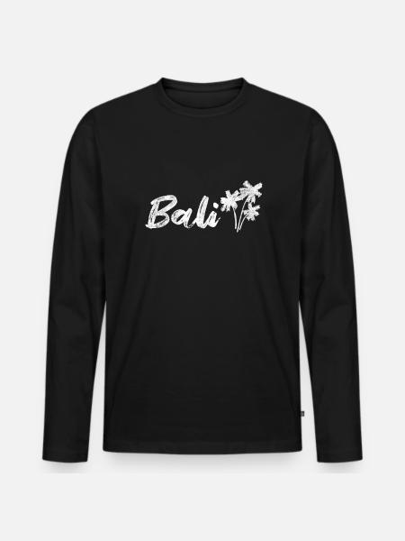 Bali - T-shirt manches longues Premium bio Homme - noir