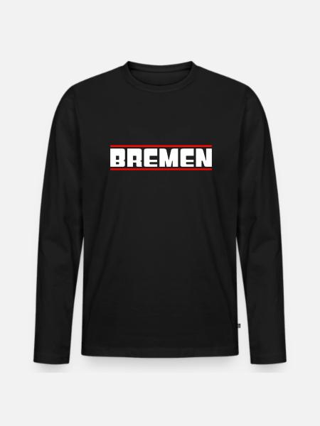 Bremen - Men's Premium Organic Long Sleeve Shirt - black