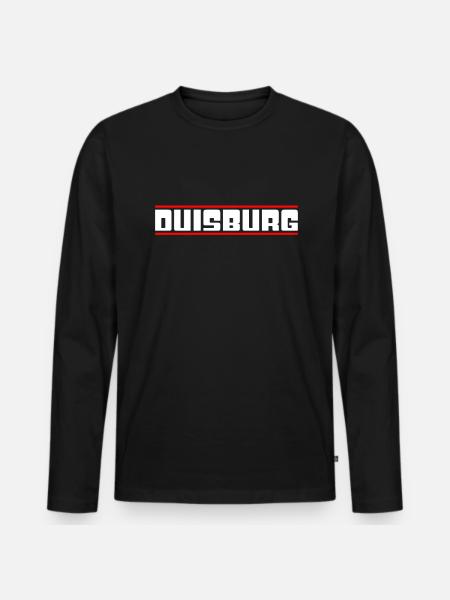 Duisbourg - T-shirt manches longues Premium bio Homme - noir