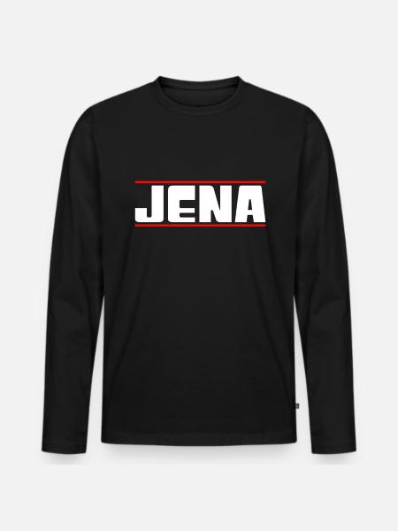 Jena - Men's Premium Organic Long Sleeve Shirt - black