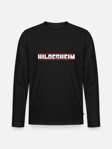 Hildesheim - Men's Premium Organic Long Sleeve Shirt - black