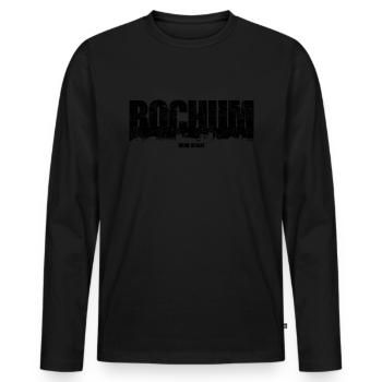 Bochum Skyline Ruhrpott sur la zone minière du charbon Home - T-shirt manches longues Premium bio Homme - noir - Devant - Nico (187cm)
