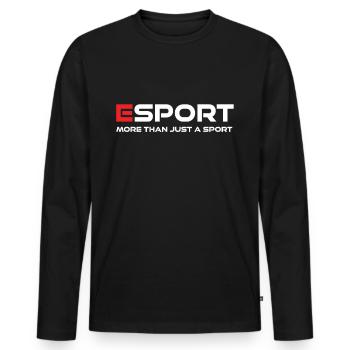 Esport Online Gaming Gamer - Men's Premium Organic Long Sleeve Shirt - black - Front - Nico (187cm)