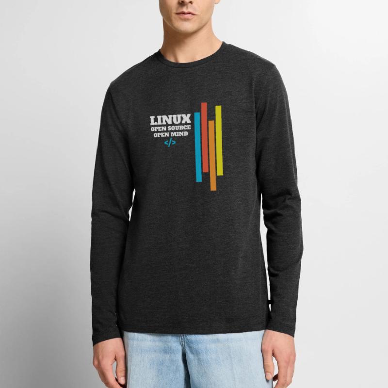 Linux Programmierer Administrator Geschenk Männer Premium Bio Langarmshirt