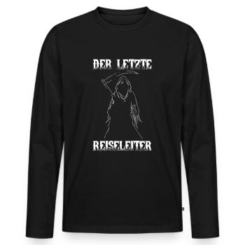 Der letzte Reiseleiter Sensenmann - Männer Premium Bio Langarmshirt - Schwarz - Vorne - Nico (187cm)