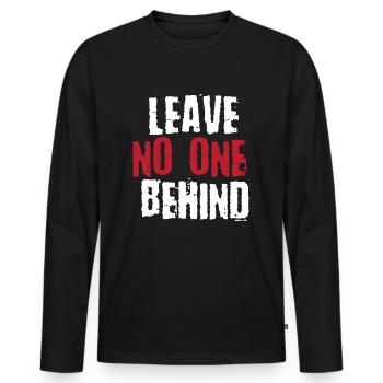 Cohesion gift tolerance empathy - Men's Premium Organic Long Sleeve Shirt - black - Front - Nico (187cm)