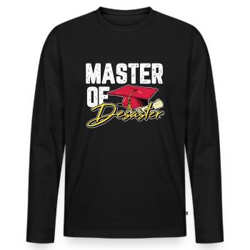 Cadeau de fin d'études de Master of Catastrophe - T-shirt manches longues Premium bio Homme - noir - Devant - Nico (187cm)