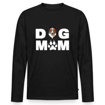 Dog Mom Owner, Funny Australian Shepherd Aussie Do - Men's Premium Organic Long Sleeve Shirt - black - Front - Nico (187cm)