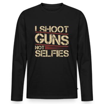 Schütz club Schützs sport-cadeau - T-shirt manches longues Premium bio Homme - noir - Devant - Nico (187cm)