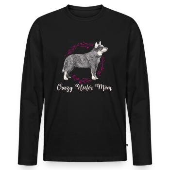 Heeler Mom Australian Cattle Dog Chien cadeau - T-shirt manches longues Premium bio Homme - noir - Devant - Nico (187cm)