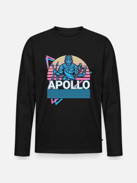 Apollo Greek God Gift - Men's Premium Organic Long Sleeve Shirt - black