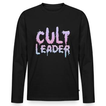Chef de secte Pastel Goth Occult Witchcraft Gesch - T-shirt manches longues Premium bio Homme - noir - Devant - Nico (187cm)