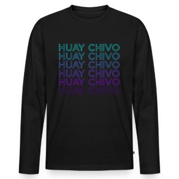 Huay Chivo Maya-Mythologie Maya Azteken Retro - Männer Premium Bio Langarmshirt - Schwarz - Vorne - Nico (187cm)
