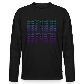Hand of Secrets Alchemy Alchemist Retro - Men's Premium Organic Long Sleeve Shirt - black - Front - Nico (187cm)