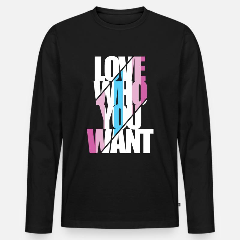 Femboy-Geschenk - Männer Premium Bio Langarmshirt - Schwarz