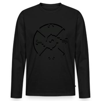 Hunab Ku Ometeotl Aztec Yucatec Maya Maya Inca - Men's Premium Organic Long Sleeve Shirt - black - Front - Nico (187cm)