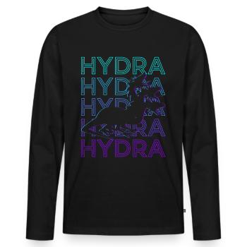 Hydra Greek Mythology Ancient Greek - Men's Premium Organic Long Sleeve Shirt - black - Front - Nico (187cm)