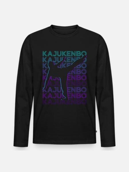 Kajukenbo Retro - Men's Premium Organic Long Sleeve Shirt - black