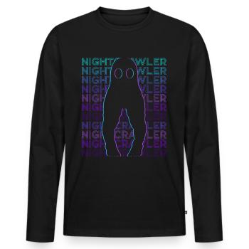 Fresno Nightcrawler Cryptoid Cryptozoology - Men's Premium Organic Long Sleeve Shirt - black - Front - Nico (187cm)