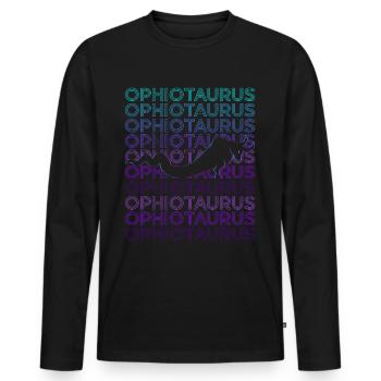 Ophiotaure Mythologie grecque Grec ancien R - T-shirt manches longues Premium bio Homme - noir - Devant - Nico (187cm)