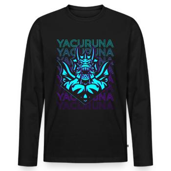 Yacuruna Alte Mythologie Mythische Wassermänner - Männer Premium Bio Langarmshirt - Schwarz - Vorne - Nico (187cm)