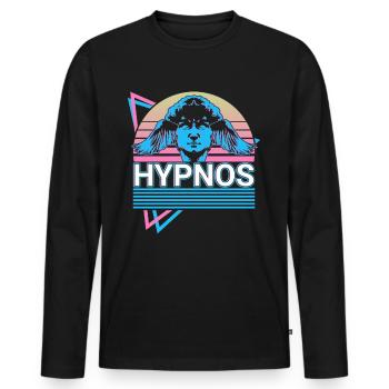 Hypnos Dieu Grec Ancien Grec Mythol - T-shirt manches longues Premium bio Homme - noir - Devant - Nico (187cm)