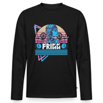 Frigg Norse Goddess Asgard Norse Mythology - Men's Premium Organic Long Sleeve Shirt - black - Front - Nico (187cm)