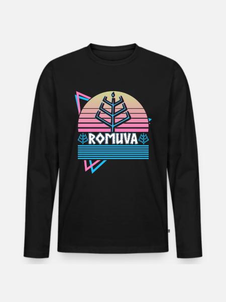 Romuva Symbol Baltic Paganism Pagan Reli - Men's Premium Organic Long Sleeve Shirt - black