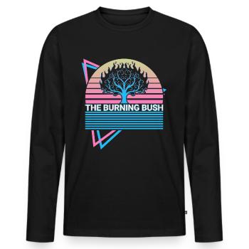 L’exode de Burning Thorn Bush Chrétien chrétien - T-shirt manches longues Premium bio Homme - noir - Devant - Nico (187cm)