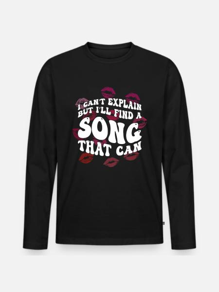Coquette Aesthetic Downtown - Men's Premium Organic Long Sleeve Shirt - black