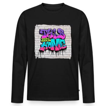 Zombiecore Aesthetic - Men's Premium Organic Long Sleeve Shirt - black - Front - Nico (187cm)